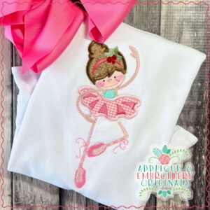 4083 Ballerina Long Leg Applique Design