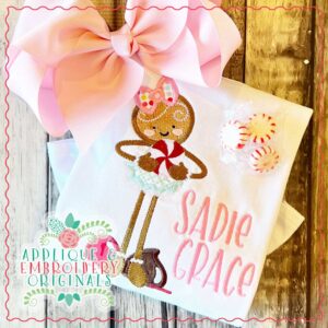 4085 Gingerbread Girl Long Leg Applique Design