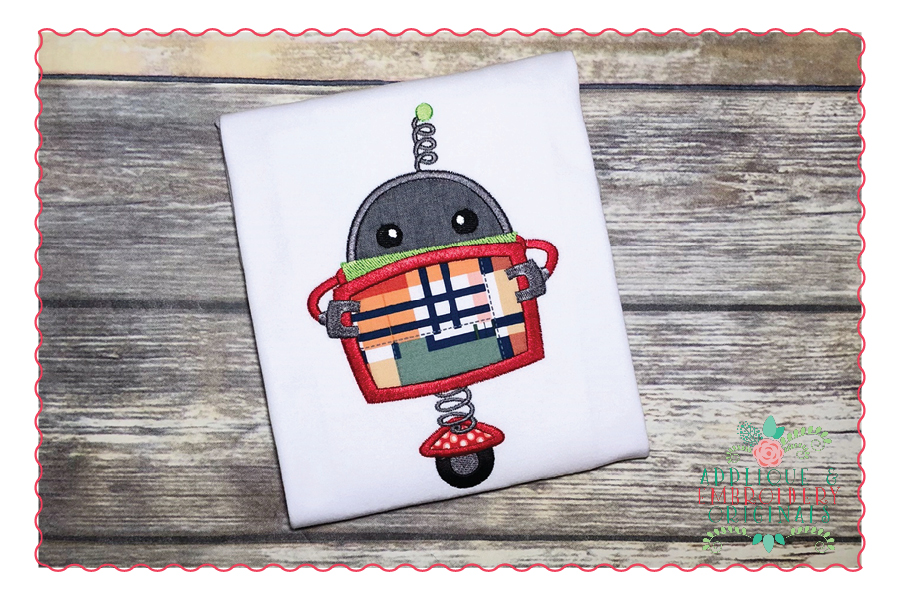 AEO 416 Chalkboard Robot Applique 2