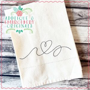4226 Heart 2 Line Art Embroidery Design