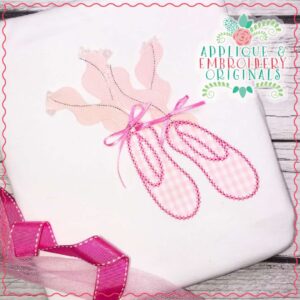 4297 Ballet Shoes Applique Design