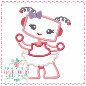 4298 TuTu Robot Applique Design