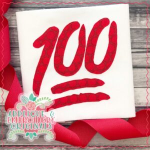 4299 Emoji 100 Percent Applique Design