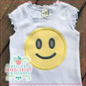 4301 Emoji Happy Applique Design