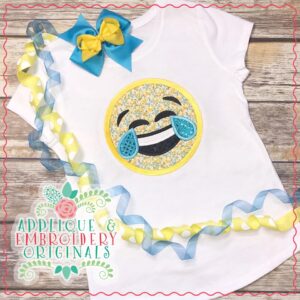 4303 Emoji LOL Applique Design