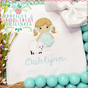 4310 Mary and Little Lamb Applique Design