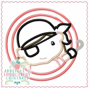 4311 Pirate Girl Head Applique Design