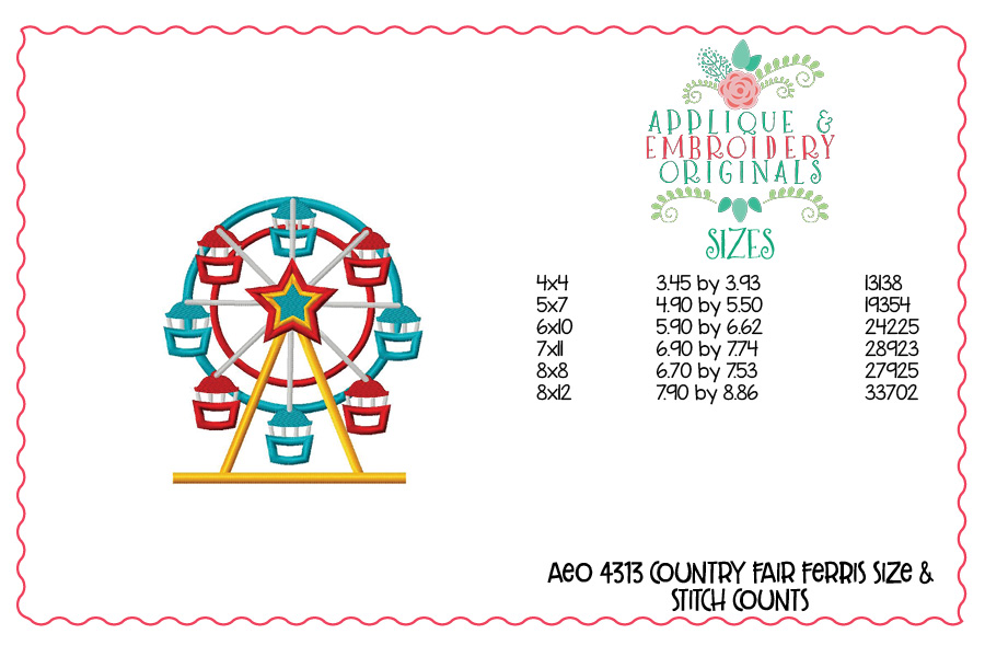 AEO 4313 Country Fair Ferris Wheel 1