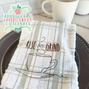 4318 Coffee Line Art 5 Embroidery Design