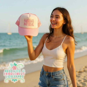 4335 Marriage Material Embroidery Design