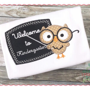 443 Welcome to Grade Owl Applique Design