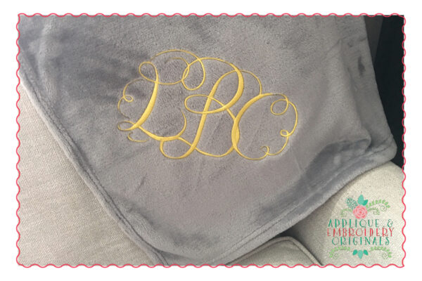 446 Calligraphy Monogram Embroidery Font - Image 4