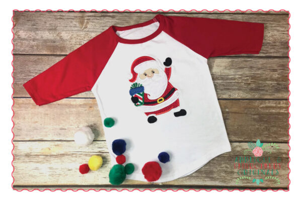 482 Santa Claus with Presents Applique Design - Image 2