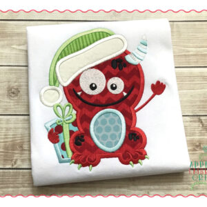 490 Santa's Helper Monster Applique Design
