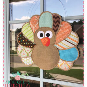 491 Turkey Door Hanger In-The-Hoop Applique Design