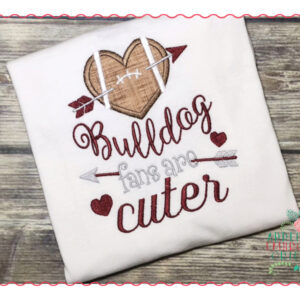 521 Football Fans are Cuter Applique Design