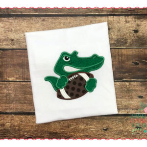 527 Swamp Gator Football Mascot Applique Design