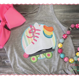 540 Roller Skate Rink Applique Design