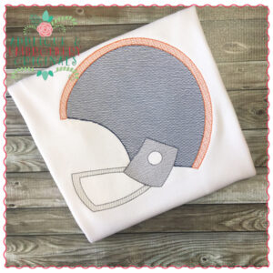 552 Football Helmet Sketch Quick Embroidery Design
