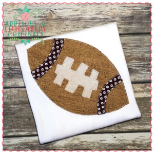 567 Football Simple Stitch Applique Design