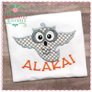602 Ghostly Owl Applique Design