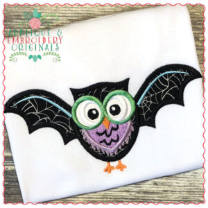 605 Batty Owl Applique Design