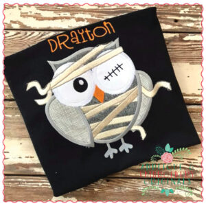 606 Mummy Owl Applique Design