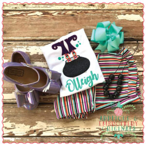 608 Witches Feet in Cauldron Applique Design