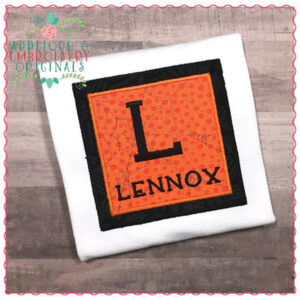 611 Spider Web Monogram Frame Applique Design