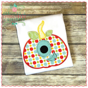615 Alien Pumpkin Jack Lateran Applique Design