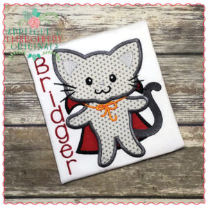 620 Count Dracula Kitty Applique Design
