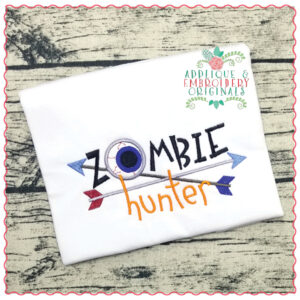 655 Zombie Hunter Applique Design