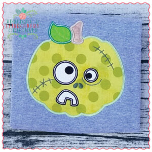 658 Zombie Pumpkin Applique Design