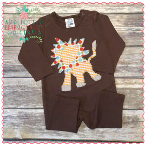 670 Lion Simple Stitch Applique Design