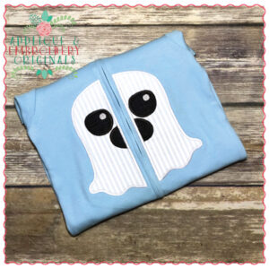 676 Split Ghost Boy Applique Design