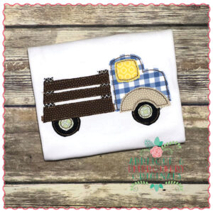 683 Antique Vintage Truck Simple Stitch Applique Design