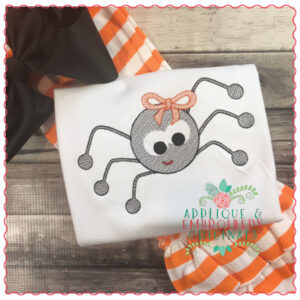 696 Spider Girl Quick Sketch Embroidery Design