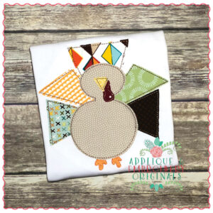 698 Turkey Simple Stitch Applique Design