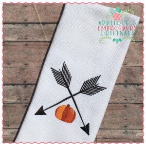 735 Pumpkin Arrows Filled Embroidery Design