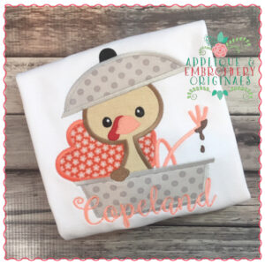 738 Turkey in Pot Applique Design