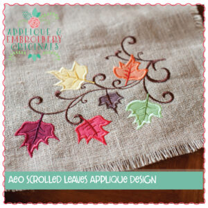 747 Scrolled Leaves Applique Design