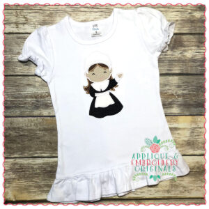 749 Pilgrim Girl Applique Design