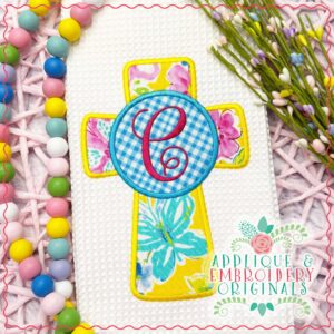 937 Monogram Cross 1 Applique Design