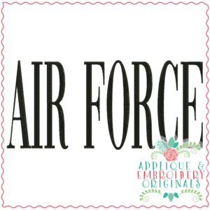 3620 Air Force Embroidery Design