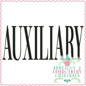 3521 AUXILLARY Embroidery Design