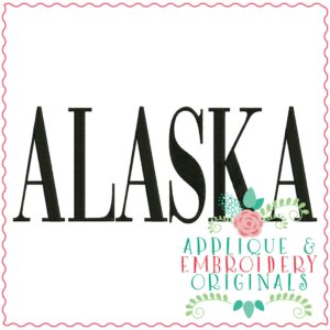 3302 Alaska Embroidery Design