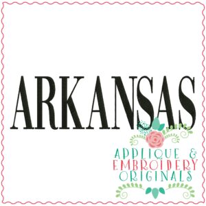 3304 Arkansas Embroidery Design