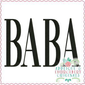 3579 YAYA Embroidery Design