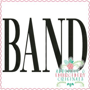 3522 BAND Embroidery Design
