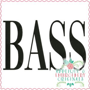 3524 BASS Embroidery Design